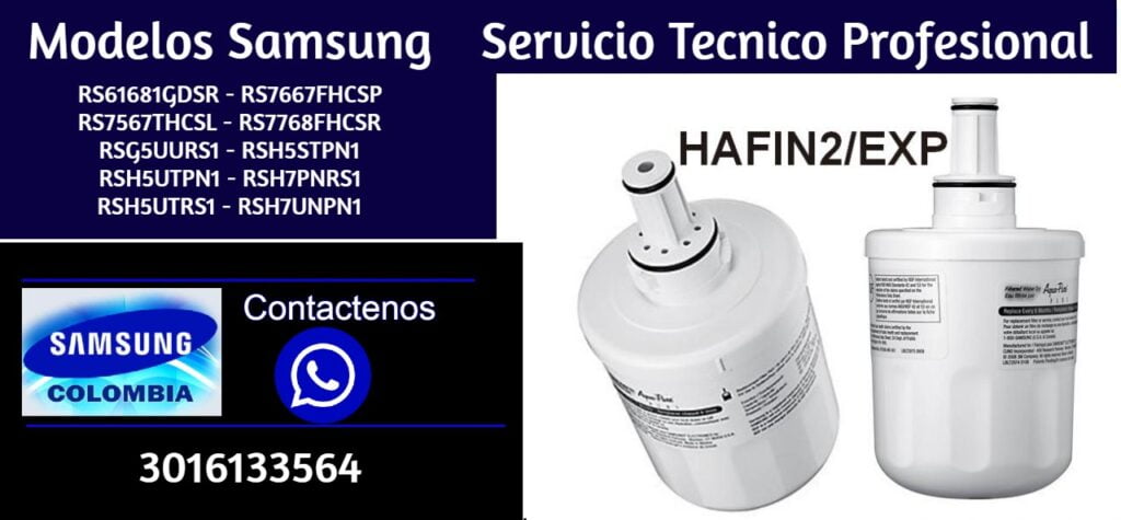 VENTA DE FILTROS SAMSUNG MODELOS HAFIN2/EXP,RS61681GDSR,RS7667FHCSP